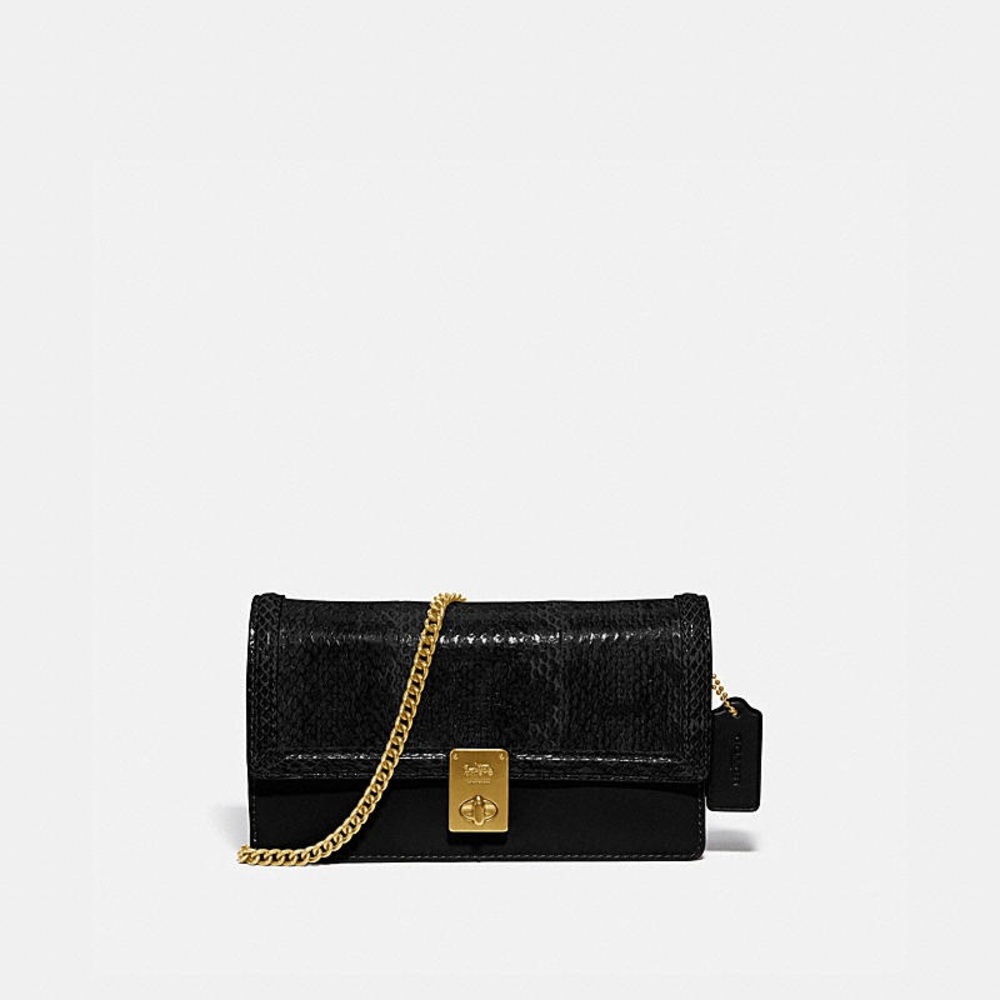 Coach Hutton Leather Snakeskin